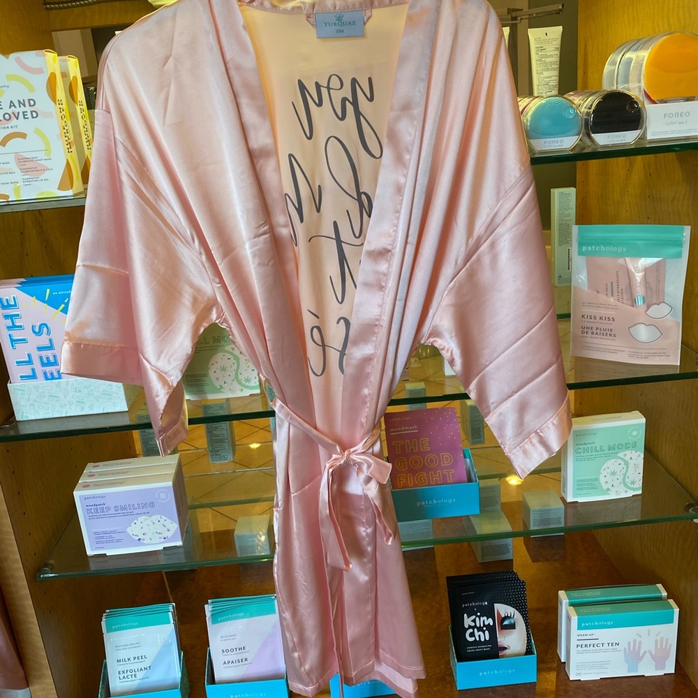 Light Pink Silk Robe